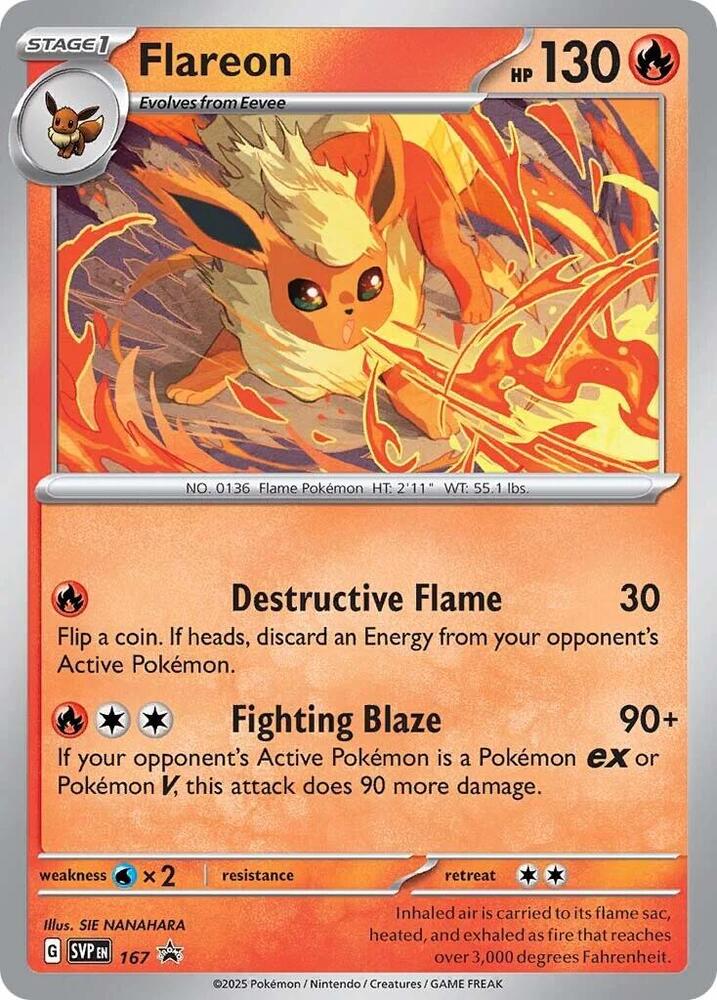 Flareon - 167 (Cosmos Holo) - SV: Scarlet & Violet Promo Cards (SVP)
